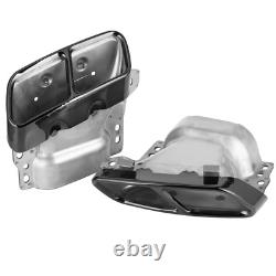 Black Chrome 2pcs Quad Exhaust Tips Stainless Steel Fit For MercedesAMG A45 W176