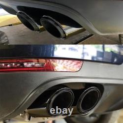 Black Chrome Exhaust Tailpipe Tips Porsche Macan 2.0T 95B 2014-2018 Stainless