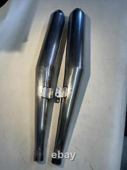 Bmw R80 R100 Stainless Silencer Cans Exhausts Not Keihan 38mm /7 R60 R75 Boxer