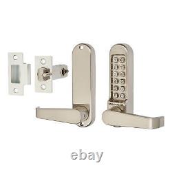 Borg BL5401 Push Button Code Lock & Tubular Latch Stainless Steel