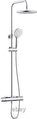 Bristan BUZ2 SHXDIVCTFF C Buzz Safetouch Rigid Riser Bar Mixer Shower, Chrome