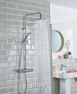 Bristan BUZ2 SHXDIVCTFF C Buzz Safetouch Rigid Riser Bar Mixer Shower, Chrome