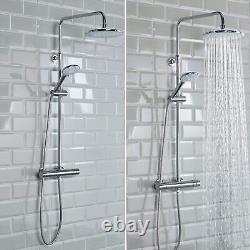 Bristan BUZ2 SHXDIVCTFF C Buzz Safetouch Rigid Riser Bar Mixer Shower, Chrome