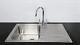 Bristan Index Kitchen Sink 1.0 Bowl Stainless Steel Reversible Monza Mixer Tap