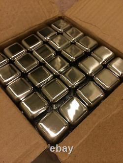 Bulk Pack 100x Stainless Steel Ice Cubes Metal Stones Whiskey Whisky Rocks Wine