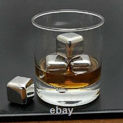 Bulk Pack 100x Stainless Steel Ice Cubes Metal Stones Whiskey Whisky Rocks Wine