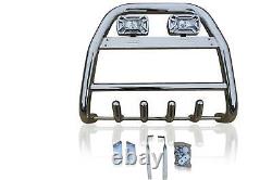 Bull Bar A Bar + Spots To Fit Ford Ranger 2006-2012 High Detachable Logo Plate