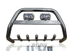 Bull Bar + Rectangle Spots x2 For Mercedes Sprinter 2006-2014 A Bar Detachable