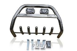 Bull Bar + Rectangle Spots x2 For Mercedes Sprinter 2006-2014 A Bar Detachable