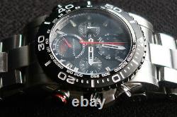 Bulova Precisionist Chronograph 98b212 Mens Watch Black Dail & Stainless Steel