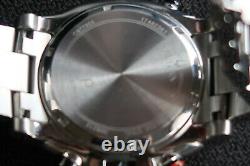 Bulova Precisionist Chronograph 98b212 Mens Watch Black Dail & Stainless Steel