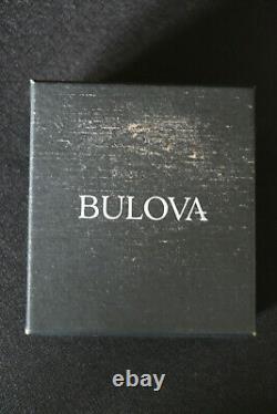 Bulova Precisionist Chronograph 98b212 Mens Watch Black Dail & Stainless Steel