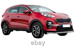 CHROME SINGLE BULL NUDGE Bar S. STEEL FITS KIA SPORTAGE QL 2015-202060 mm