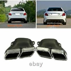 Car Exhaust Tips for Mercedes Benz W222 W212 W205 Stainless Steel Muffler Pipe