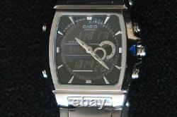 Casio Edifice Efa120d Chronograph Watch Polished Chrome Dial & Stainless Steel