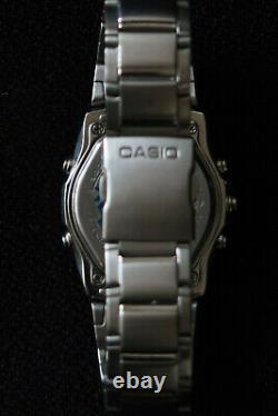 Casio Edifice Efa120d Chronograph Watch Polished Chrome Dial & Stainless Steel