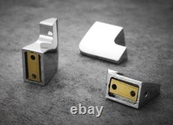 Chrome 3pcs Bath Towel Holder Bathroom Robe Hook Hand Towel Hanger Soild Brass