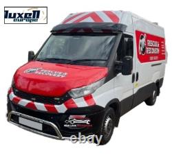 Chrome Bull Bar Nudge Bar With White Led For Iveco Daily 2014+