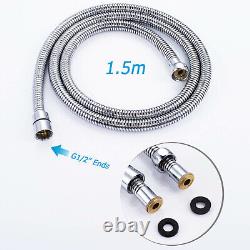Chrome Dual Shower Set Concealed 2 Way Mixer Valve Kit Ceiling Arm 9 Rain Head