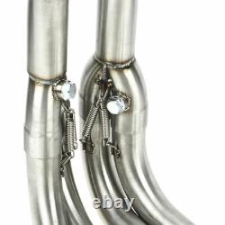 Chrome Exhaust Downpipes Header Pipe For Suzuki GSXR 600 750 2006-2007 Stainless