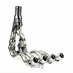 Chrome Exhaust Downpipes Header Pipe For Suzuki GSXR 600 750 2006-2007 Stainless