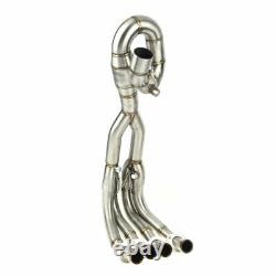 Chrome Exhaust Downpipes Header Pipe For Suzuki GSXR 600 750 2006-2007 Stainless
