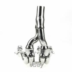 Chrome Exhaust Downpipes Header Pipe For Suzuki GSXR 600 750 2006-2007 Stainless