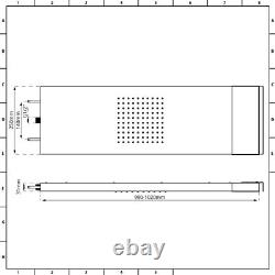 Chrome Glass Grabbing Shower Head 1000mm x 250mm