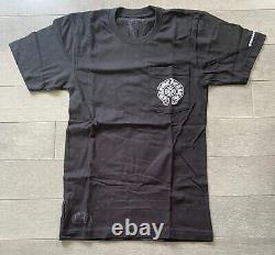 Chrome Hearts Horse Shoe SS Pocket Crewneck Tee Black Size XS NEW
