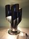 Chrome Metal Table Lamp Stainless Steel F 17 Space Age'70s Vintage Design