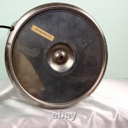 Chrome Metal Table Lamp Stainless Steel F 17 Space Age'70s Vintage Design