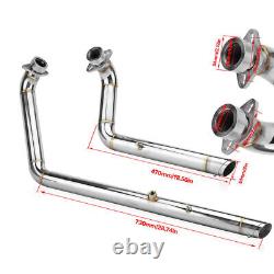 Chrome Shortshots Staggered Exhaust Pipes For Yamaha Star Bolt XV950 XVS950
