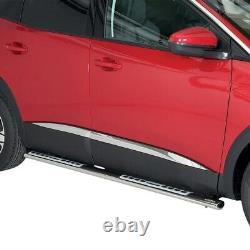 Chrome Side Door Streamer 4Pieces S. Steel FOR PEUGEOT 3008 II MK2 2016 ONWARDS