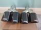 Chrome Stainless Carbon Akrapovic Exhaust Tips 2x3.5 Twin Y Piece Staggered