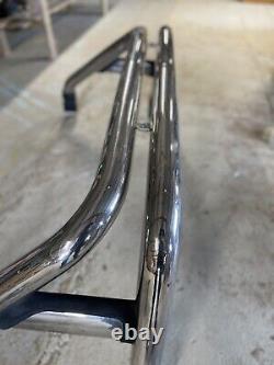 Chrome Stainless Pickup Truck Rear Roll Over Bar with some fittings Barn Find