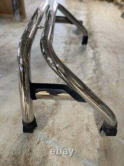 Chrome Stainless Pickup Truck Rear Roll Over Bar with some fittings Barn Find