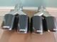 Chrome Stainless Steel Carbon Fibre Akrapovic Tips 4 Twin Y Piece Staggered