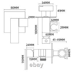 Chrome Stainless Steel Handheld Bidet Attachment Set for Feminine Mixer Valve