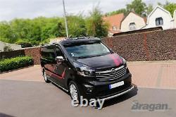 Chrome Stainless Steel Roof Bar A + LEDs To Fit Vauxhall Opel Vivaro 2014-2019