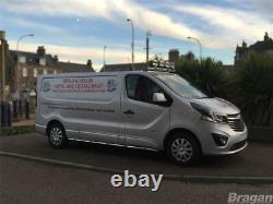 Chrome Stainless Steel Roof Bar A + LEDs To Fit Vauxhall Opel Vivaro 2014-2019