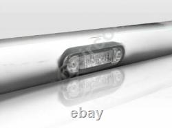 Chrome Stainless Steel Roof Bar A + LEDs To Fit Vauxhall Opel Vivaro 2014-2019