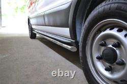 Chrome Stainless Steel Side Bars To Fit Ford Transit MK9 LWB 2021+ Van Accessory