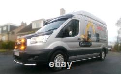 Chrome Stainless Steel Side Bars To Fit Ford Transit MK9 LWB 2021+ Van Accessory
