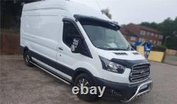 Chrome Stainless Steel Side Bars To Fit Ford Transit MK9 LWB 2021+ Van Accessory