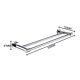 Chrome Stainless Steel Towel Rack Tissue Holder Soap Dish Bathroom Accessories
