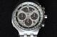 Citizen 2100 Eco-drive Chronograph Watch Panda Brushed Chrome Stainless S/strap