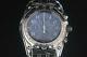 Citizen Watch Oxy Quartz Chronograph Blue And Silver Dial Stainless Steel Strap
