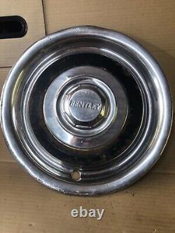 Classic Bentley 17 Stainless Chrome Hub Cap & Painted Ring