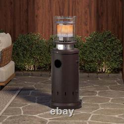 Commercial Patio Heater Outdoor Bullet Style Propane Gas Heater FreeStand Brown