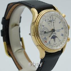 Comor Automatic Chrono Vollkalender Men's Watch 39MM Steel Plated Top Condition